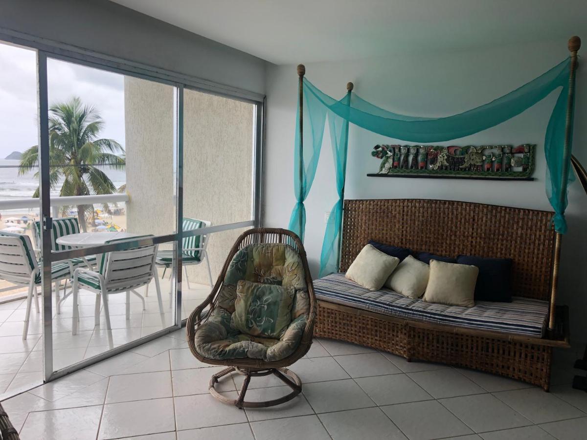 Apto Enorme Pe Na Areia, Vista Linda C/ Academia E Sauna Guarujá Zewnętrze zdjęcie