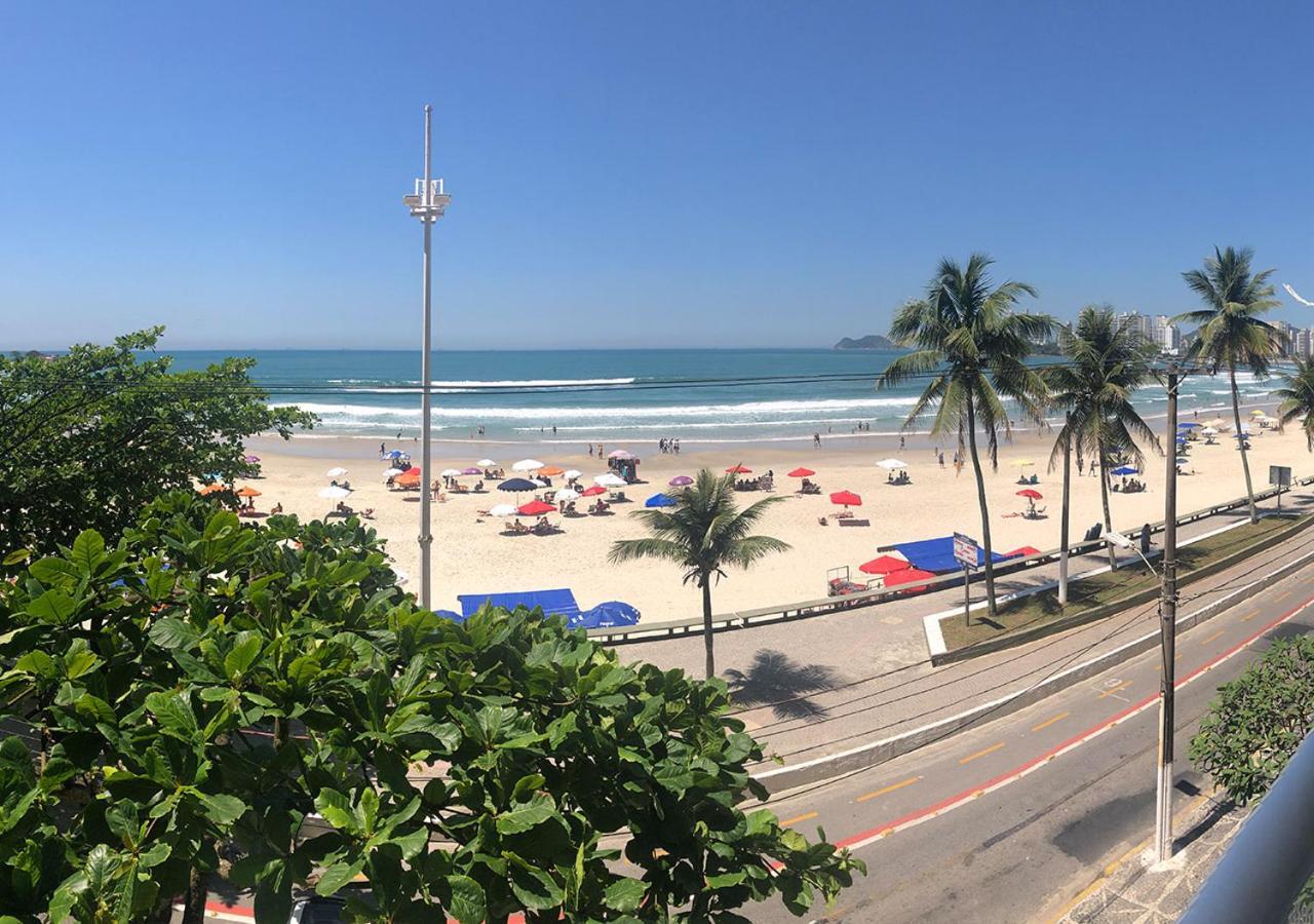 Apto Enorme Pe Na Areia, Vista Linda C/ Academia E Sauna Guarujá Zewnętrze zdjęcie
