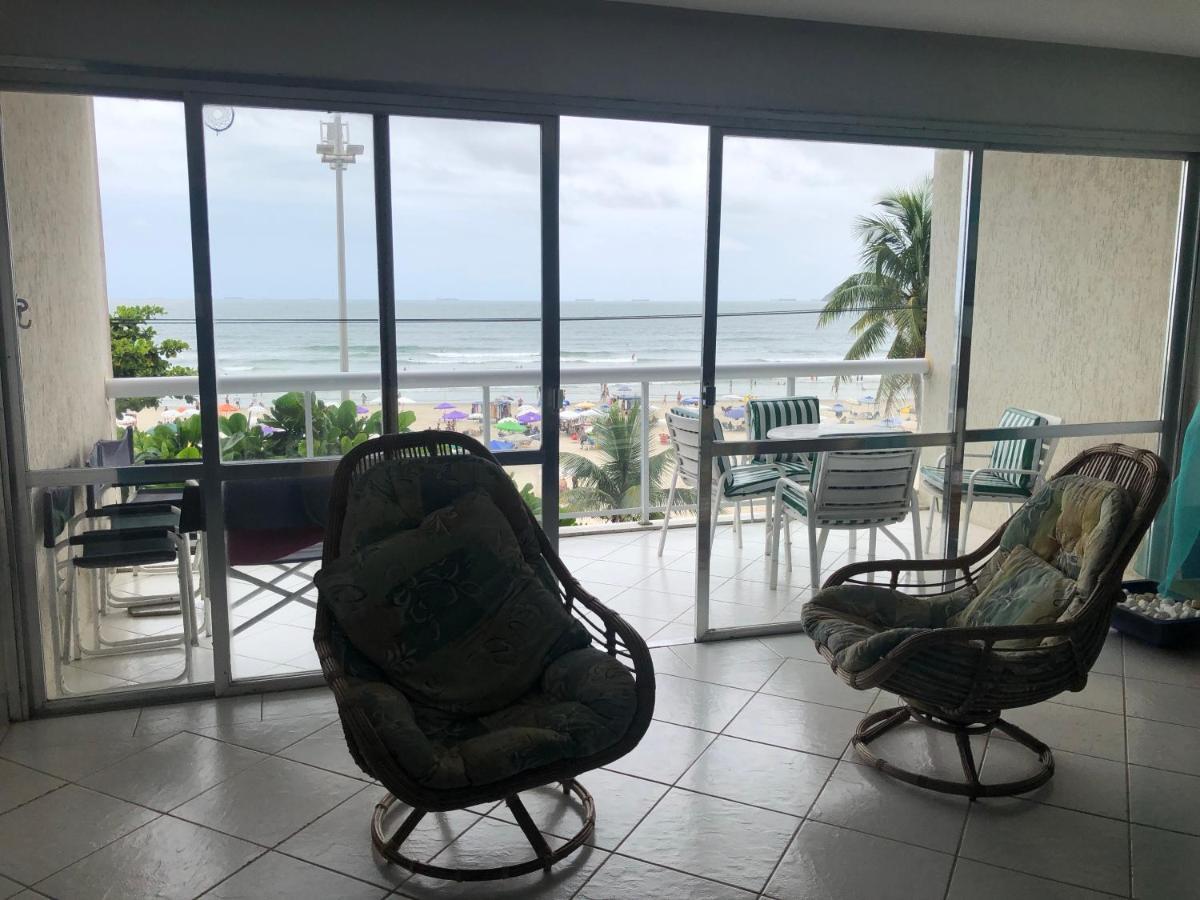 Apto Enorme Pe Na Areia, Vista Linda C/ Academia E Sauna Guarujá Zewnętrze zdjęcie